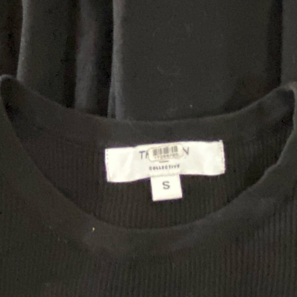 Thakoon Collective Drop Waist Midi Dress in Black Knit Size Small - Picture 7 of 8